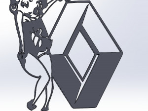 14 DXF FILE Renaut Logos Industrial Laser Cut Router Vinil LOVE Nr0951 Modelo 3D