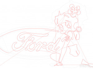 12 dxf file auto Logos Industrial Laser Cut Router Vinil LOVE Nr0952 Bettyboop 3D Model