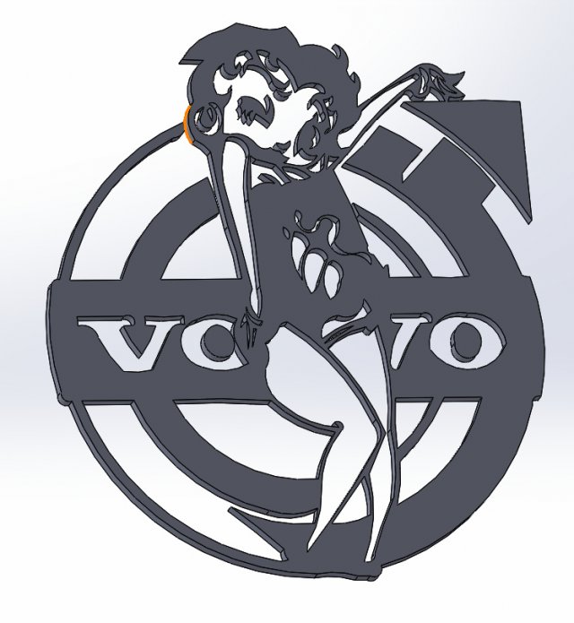 14 DXF FILE VOLVO LOGO cnc file Industrial Laser Cut Router Vinil Nr0953 Modelo 3D .c4d .max .obj .3ds .fbx .stl .blend 