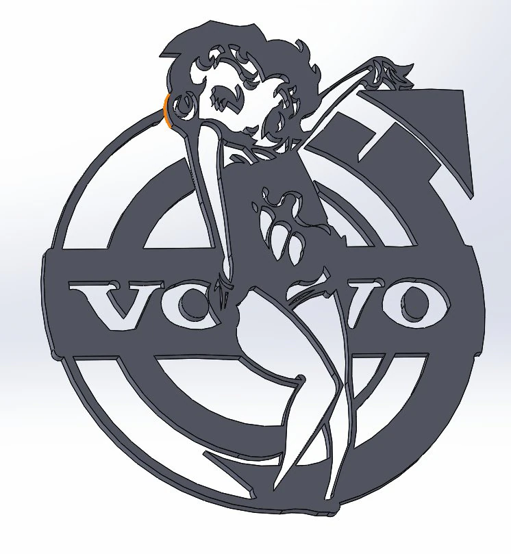 14 DXF FILE VOLVO LOGO cnc file Industrial Laser Cut Router Vinil Nr0953 3D Model .c4d .max .obj .3ds .fbx .stl .blend 