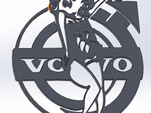 14 DXF FILE VOLVO LOGO cnc file Industrial Laser Cut Router Vinil Nr0953 3D Model