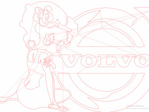 14 DXF FILE VOLVO LOGO cnc file Industrial Laser Cut Router Vinil Nr0953 Modelo 3D