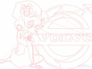 14 DXF FILE VOLVO LOGO cnc file Industrial Laser Cut Router Vinil Nr0953 3D Model