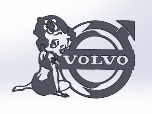 14 DXF FILE VOLVO LOGO cnc file Industrial Laser Cut Router Vinil Nr0953 Modelo 3D