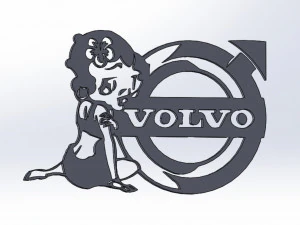 14 DXF FILE VOLVO LOGO cnc file Industrial Laser Cut Router Vinil Nr0953 3D Model