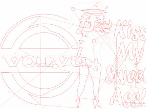 14 DXF FILE VOLVO LOGO cnc file Industrial Laser Cut Router Vinil Nr0953 3D Model