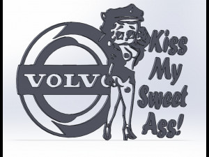 14 DXF FILE VOLVO LOGO cnc file Industrial Laser Cut Router Vinil Nr0953 Modelo 3D