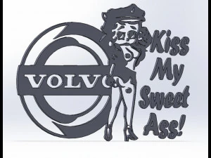 14 DXF FILE VOLVO LOGO cnc file Industrial Laser Cut Router Vinil Nr0953 3D Model