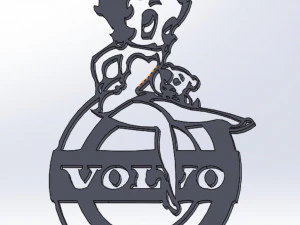 14 DXF FILE VOLVO LOGO cnc file Industrial Laser Cut Router Vinil Nr0953 3D Model