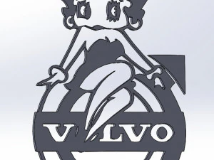 14 DXF FILE VOLVO LOGO cnc file Industrial Laser Cut Router Vinil Nr0953 3D Model