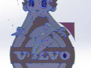 14 DXF FILE VOLVO LOGO cnc file Industrial Laser Cut Router Vinil Nr0953 Modelo 3D