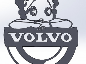 14 DXF FILE VOLVO LOGO cnc file Industrial Laser Cut Router Vinil Nr0953 Modelo 3D