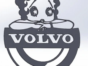 14 DXF FILE VOLVO LOGO cnc file Industrial Laser Cut Router Vinil Nr0953 3D Model