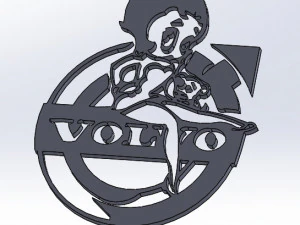 14 DXF FILE VOLVO LOGO cnc file Industrial Laser Cut Router Vinil Nr0953 3D Model