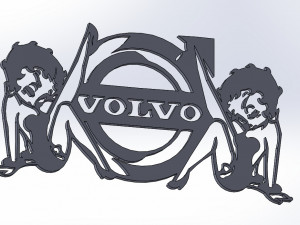 14 DXF FILE VOLVO LOGO cnc file Industrial Laser Cut Router Vinil Nr0953 Modelo 3D