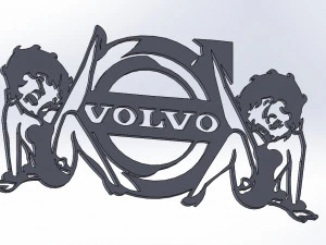 14 DXF FILE VOLVO LOGO cnc file Industrial Laser Cut Router Vinil Nr0953 3D Model