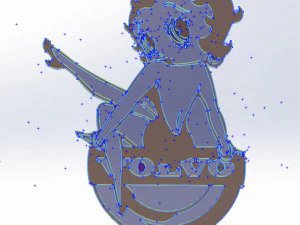 14 DXF FILE VOLVO LOGO cnc file Industrial Laser Cut Router Vinil Nr0953 3D Model