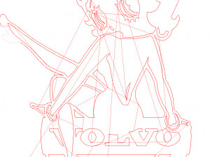 14 DXF FILE VOLVO LOGO cnc file Industrial Laser Cut Router Vinil Nr0953 Modelo 3D