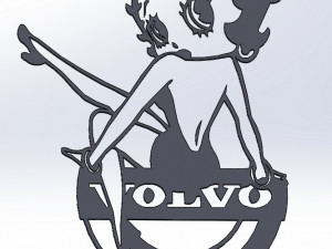 14 DXF FILE VOLVO LOGO cnc file Industrial Laser Cut Router Vinil Nr0953 Modelo 3D