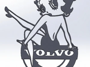 14 DXF FILE VOLVO LOGO cnc file Industrial Laser Cut Router Vinil Nr0953 3D Model