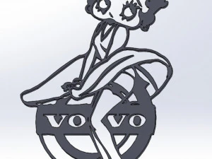 14 DXF FILE VOLVO LOGO cnc file Industrial Laser Cut Router Vinil Nr0953 3D Model