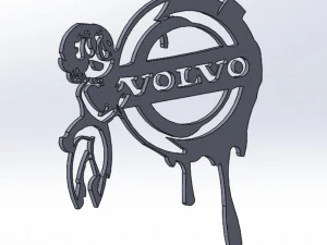14 DXF FILE VOLVO LOGO cnc file Industrial Laser Cut Router Vinil Nr0953 3D Model