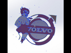 14 DXF FILE VOLVO LOGO cnc file Industrial Laser Cut Router Vinil Nr0953 Modelo 3D