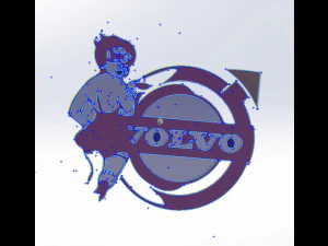 14 DXF FILE VOLVO LOGO cnc file Industrial Laser Cut Router Vinil Nr0953 3D Model