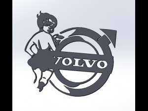 14 DXF FILE VOLVO LOGO cnc file Industrial Laser Cut Router Vinil Nr0953 Modelo 3D