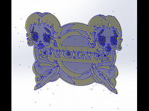 14 DXF FILE VOLVO LOGO cnc file Industrial Laser Cut Router Vinil Nr0953 Modelo 3D