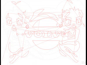 14 DXF FILE VOLVO LOGO cnc file Industrial Laser Cut Router Vinil Nr0953 3D Model