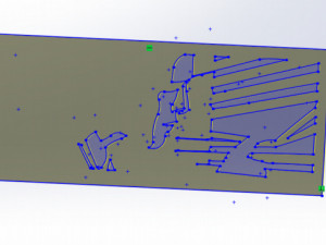 14 DXF File CNC g-code Industrial Laser Router Plasma MEN Lines Design Nr0960 Modèle 3D
