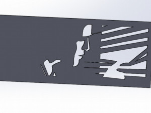 14 DXF File CNC g-code Industrial Laser Router Plasma MEN Lines Design Nr0960 Modèle 3D