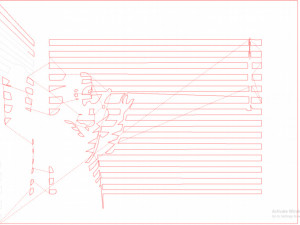 14 DXF File CNC g-code Industrial Laser Router Plasma MEN Lines Design Nr0960 Modèle 3D