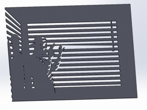 14 DXF File CNC g-code Industrial Laser Router Plasma MEN Lines Design Nr0960 Modèle 3D