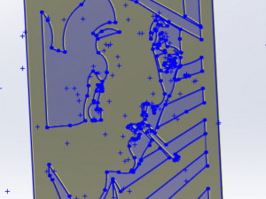 14 DXF File CNC g-code Industrial Laser Router Plasma MEN Lines Design Nr0960 Modèle 3D