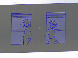 14 DXF File CNC g-code Industrial Laser Router Plasma MEN Lines Design Nr0960 Modèle 3D