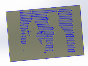 14 DXF File CNC g-code Industrial Laser Router Plasma MEN Lines Design Nr0960 Modèle 3D