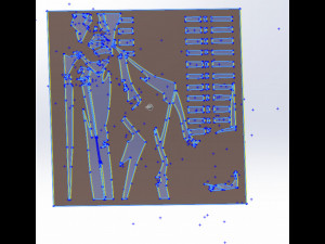 14 DXF File CNC g-code Industrial Laser Router Plasma MEN Lines Design Nr0960 Modèle 3D