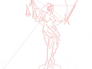 15 DXF File CNC gcode Industrial Laser Cut PANEL Plasma JUSTICE VECTOR Nr0999 3D Model