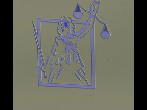 15 DXF File CNC gcode Industrial Laser Cut PANEL Plasma JUSTICE VECTOR Nr0999 3D Model