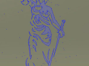 15 DXF File CNC gcode Industrial Laser Cut PANEL Plasma JUSTICE VECTOR Nr0999 3D Model