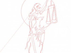 15 DXF File CNC gcode Industrial Laser Cut PANEL Plasma JUSTICE VECTOR Nr0999 3D Model