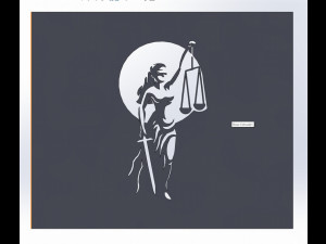 15 DXF File CNC gcode Industrial Laser Cut PANEL Plasma JUSTICE VECTOR Nr0999 3D मॉडल