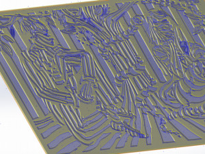 8 DXF File CNC g-code Industrial Laser Cut WOMEN LINES PANEL decorative Nr5030 Modello 3D