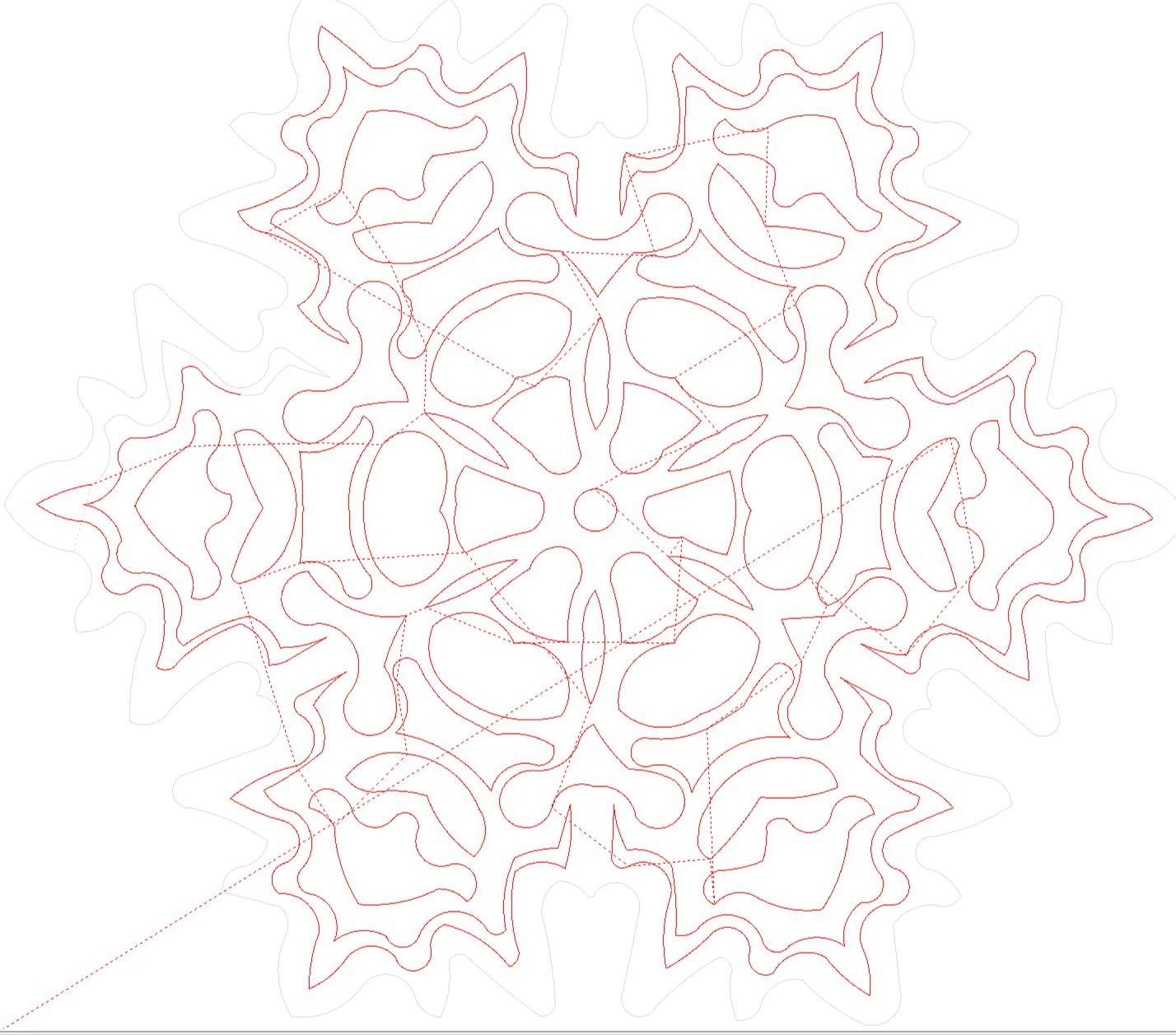 10 DXF File CNC gcode Industrial Laser Router SNOWFLAKES1 Christmas Nr0011 3D Model .c4d .max .obj .3ds .fbx .stl .blend 