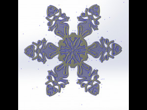 10 DXF File CNC gcode Industrial Laser Router SNOWFLAKES1 Christmas Nr0011 3D-Modell