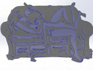 14 DXF file BEST EVER CNC ADDICTIVE DECORATIVE VECTOR router No 0900 3D Model