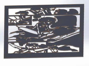 14 DXF file BEST EVER CNC ADDICTIVE DECORATIVE VECTOR router No 0900 3D Model