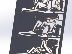 14 DXF file BEST EVER CNC ADDICTIVE DECORATIVE VECTOR router No 0900 3D Model